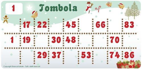 Cartelle Della Tombola Da Stampare Gratis Per Il Natale 11 Bianconatale Com