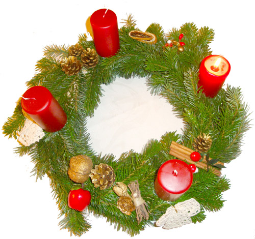 Candela Rustica In Paraffina Rosso Scuro - Diametro 5 Cm, Altezza 8 Cm, Durata 16 Ore - Per Avvento E Natale