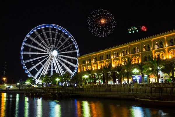 ferris wheel in Al Qasba - Shajah