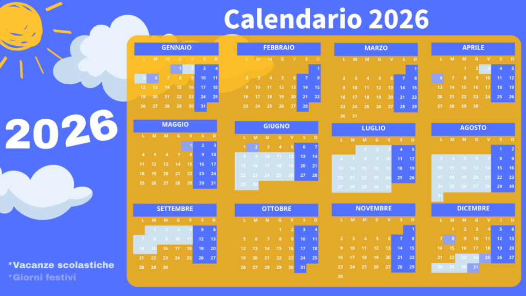 vacanze di Natale 2026